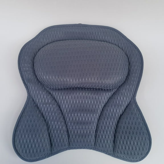 Bath Pillow Bathtub Pillow, Luxury Bath Pillows for Tub Neck and Back Support, Bath Tub Pillow Headrest with Soft 4D Mesh