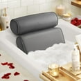 thumbnail image 1 of Bath Pillow Bathtub Pillow with 6 Non-Slip Suction Cups, Extra Thick and Soft Air Mesh Pillow for Bath - Fits All Bathtub, Grey, 1 of 7