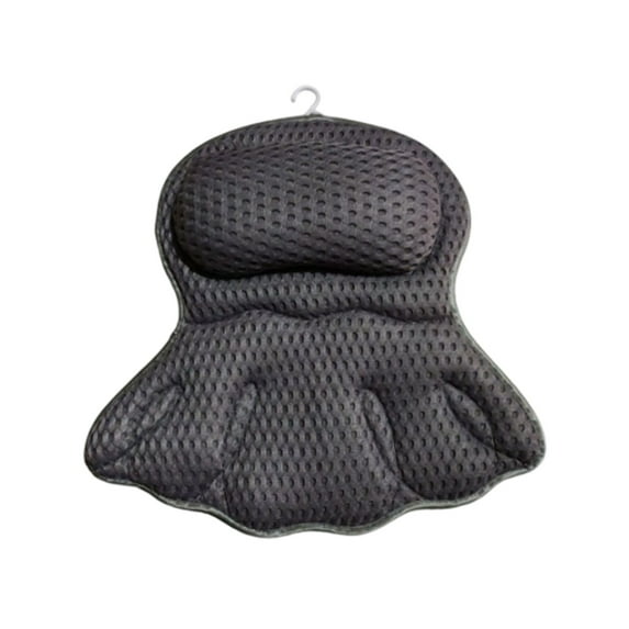 Bath Pillow For Tub With Suction Cups 4D Mesh Bathtub Spa Pillow For Neck Head Back Support Quickly Dry Comfortable