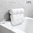 thumbnail image 1 of Bath Pillow for Neck Pain Relief, 4D Cervical Support Contour, Breathable Quick Dry Mesh Cover, Strong Suction, Therapeutic Bathtub Pillow for Relaxation, 1 of 11