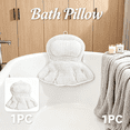 thumbnail image 1 of Bath Pillow for Neck Pain Relief, 4D Cervical Support Contour, Breathable Quick Dry Mesh Cover, Strong Suction, Therapeutic Bathtub Pillow for Relaxation, 1 of 11
