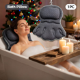 thumbnail image 1 of Bath Pillow for Soaking Tub, 4D Ergonomic Contour Cradles Head Neck Back, Breathable Mesh Fabric, Six Powerful Suction Cups, Quick Dry Bathtub Comfort Pillow, 1 of 11