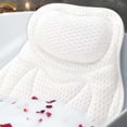 thumbnail image 1 of Bath Pillow for Tub with 6 Strong Suction Cups – 4D Breathable Mesh Spa Cushion for Head, Neck and Back Support – Comfortable Bathtub Pillow for Home Bathroom Relaxation, 1 of 6