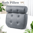 thumbnail image 1 of Bath Pillow Ergonomic Luxury Bathtub Pillow with Head,Neck, Shoulder and Back Support, 4D Bath Pillows for tub with 6 Powerful Suction Cups, Fits All Bathtub, 1 of 11