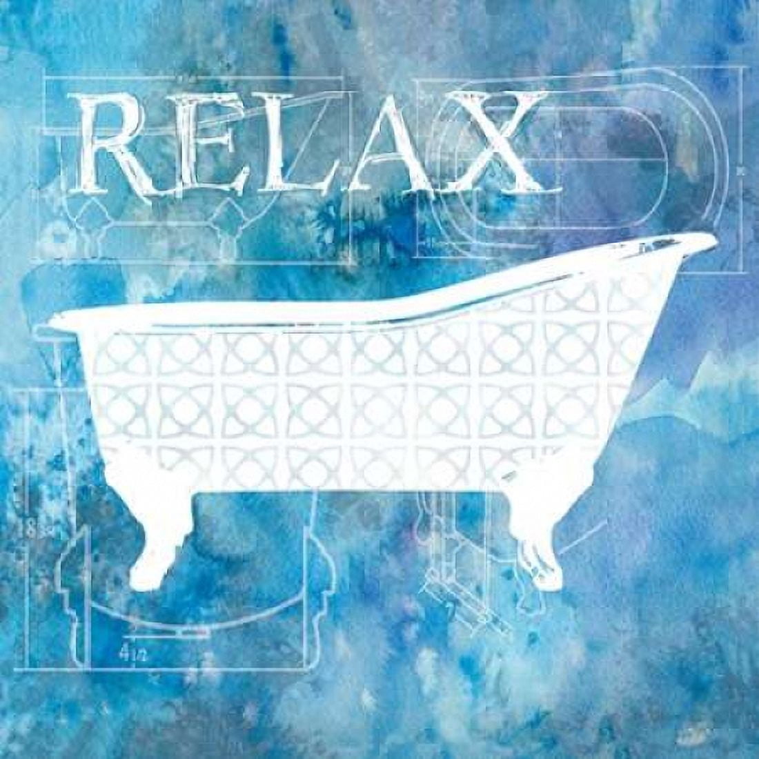 Bath Plans III Canvas Art - Carol Robinson (24 x 24)