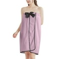 thumbnail image 1 of Bath Robe Wearable Towel Velvet Shower Wrap Strapless Bath Sheet Absorbent Soft Cozy Home Lounge Spa Beach, 1 of 5