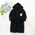 thumbnail image 1 of Bath Robes Navy Clothes Girls Long Sleeve Fuzzy Robe Boys Pajamas Size 5-6 Years, 1 of 3