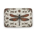 thumbnail image 1 of Bath Rug 19.7"x31.5" Absorbent Memory Foam Bathroom Mat Cover Floor Rug Dragonfly Print Boho Rug Kitchen Rugs, 1 of 7