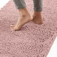 thumbnail image 1 of Bath Rug 24x17, Thick Soft Absorbent Chenille, Rubber Backing Quick Dry Microfiber Mats, Machine Washable Rugs for Shower Floor, Bathroom Runner Bathmat Accessories Decor, Dusty Rose, 1 of 6
