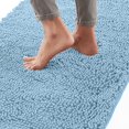 thumbnail image 1 of Bath Rug 24x17, Thick Soft Absorbent Chenille, Rubber Backing Quick Dry Microfiber Mats, Machine Washable Rugs for Shower Floor, Bathroom Runner Bathmat Accessories Decor, Sky, 1 of 6