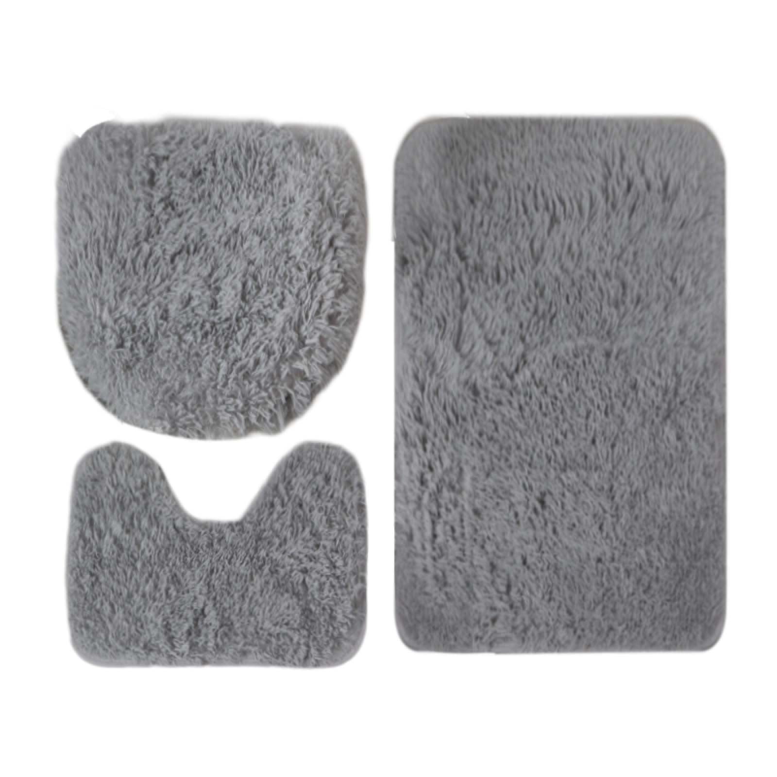 Bath Rug 3 Piece Bathroom Rug Set Super Soft Toilet Bathroom Toilet Tub