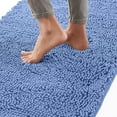 thumbnail image 1 of Bath Rug 30x20, Thick Soft Absorbent Chenille, Rubber Backing Quick Dry Microfiber Mats, Machine Washable Rugs for Shower Floor, Bathroom Runner Bathmat Accessories Décor, Cornflower Blue, 1 of 6