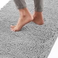thumbnail image 1 of Bath Rug 30x20, Thick Soft Absorbent Chenille, Rubber Backing Quick Dry Microfiber Mats, Machine Washable Rugs for Shower Floor, Bathroom Runner Bathmat Accessories Decor, Light Gray, 1 of 6