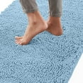 thumbnail image 1 of Bath Rug 30x20, Thick Soft Absorbent Chenille, Rubber Backing Quick Dry Microfiber Mats, Machine Washable Rugs for Shower Floor, Bathroom Runner Bathmat Accessories Décor, Sky, 1 of 6