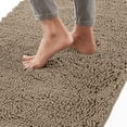 thumbnail image 1 of Bath Rug 30x20, Thick Soft Absorbent Chenille, Rubber Backing Quick Dry Microfiber Mats, Machine Washable Rugs for Shower Floor, Bathroom Runner Bathmat Accessories Decor, Beige, 1 of 6