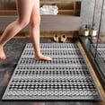 thumbnail image 1 of Bath Rug, Bath Mat Super Absorbent Quick Dry, Non Slip Rubber Backing, Machine Washable Shower Rug for Bathroom Floor, in Front of Bathtub, 1 of 8