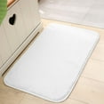 thumbnail image 1 of Bath Rug, Bathroom Mat Anti-Skid Non Slip Soft Fuzzy Warm Extra Thick Plush Absorbent for Bathroom, Kitchen, Pool Floor, 4 Sizes Available (White, 60x90 cm), 1 of 2