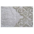 thumbnail image 1 of Bath Rug Damask Pattern in Beige & Ivory, 1 of 3