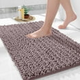 thumbnail image 1 of Bath Rug Mat, 32 x 20, Soft Shaggy Chenille Bathroom Rugs, Large Size, Super Absorbent & Thick, Non-Slip, Machine Washable Bathroom mat, Bath Mats for Bathroom, Tub & Shower, Mauve, 1 of 6