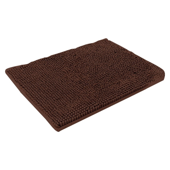 Bath Rug Mat, Thick Soft Absorbent Chenille, Quick Dry Microfiber Mats, Rubber Backing Washable Shower Floor Rugs, Bathmat Runner, Bathroom Home Decor Accessories 60*120cm, Coffee