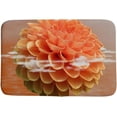 thumbnail image 1 of Bath Rug Mat Tub Doormat Floor Rugs Bathroom ﻿Orange Dahlia Flowers Non-Slip Bath Mats Doormat Decor Bathroom Rugs for Kitchen Bedroom Floor Mat 32x20 Inch, 1 of 5