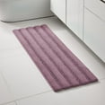 thumbnail image 1 of PrimeBeau Velvety Chenille Absorbent Non Skid Bath Rug Runner, 47" inch by 17" inch - Mauve, 1 of 8