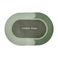 thumbnail image 1 of Bath Rug Super Absorbent Quick Dry Non Slip Backing Washable Bathroom Floor Mats Shower Rug Bathtub Mat Machine Washable Thin Water Absorbing Indoor Rug(Green), 1 of 7