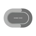 thumbnail image 1 of Bath Rug Super Absorbent Quick Dry Non Slip Backing Washable Bathroom Floor Mats Shower Rug Bathtub Mat Machine Washable Thin Water Absorbing Indoor Rug(Gray), 1 of 7