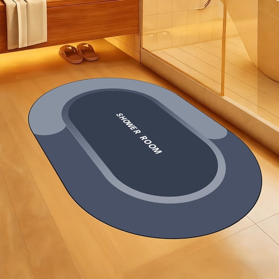 Bath Rug, Super Absorbent and Fast Drying, Non-Slip Backing, Washable Floor Mat, for Bathroom and Shower Room, Household Essentials