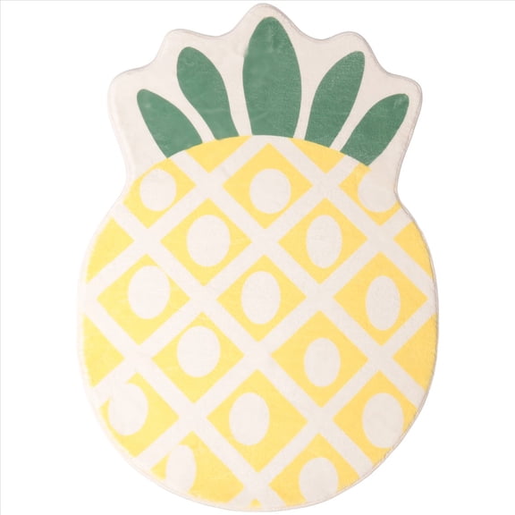 Bath Rug for Kids Non-Slip Absorbent Bathroom Rugs Decorative Kitchen Mat Cartoon Pineapple-Area Rugs Decor