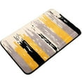 thumbnail image 1 of Bath Rugs 20"x31.5" Yellow Gray Stripe Soft Bathroom Rug Absorbent Non-Slip Kitchen Floor Mats Doormat Machine Washable, 1 of 11