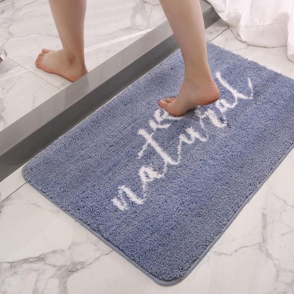 Bath Rugs Blue Bathroom Rug Soft Non-Slip Absorbent Floor Mats Home Decor Rugs 20"x31.5"