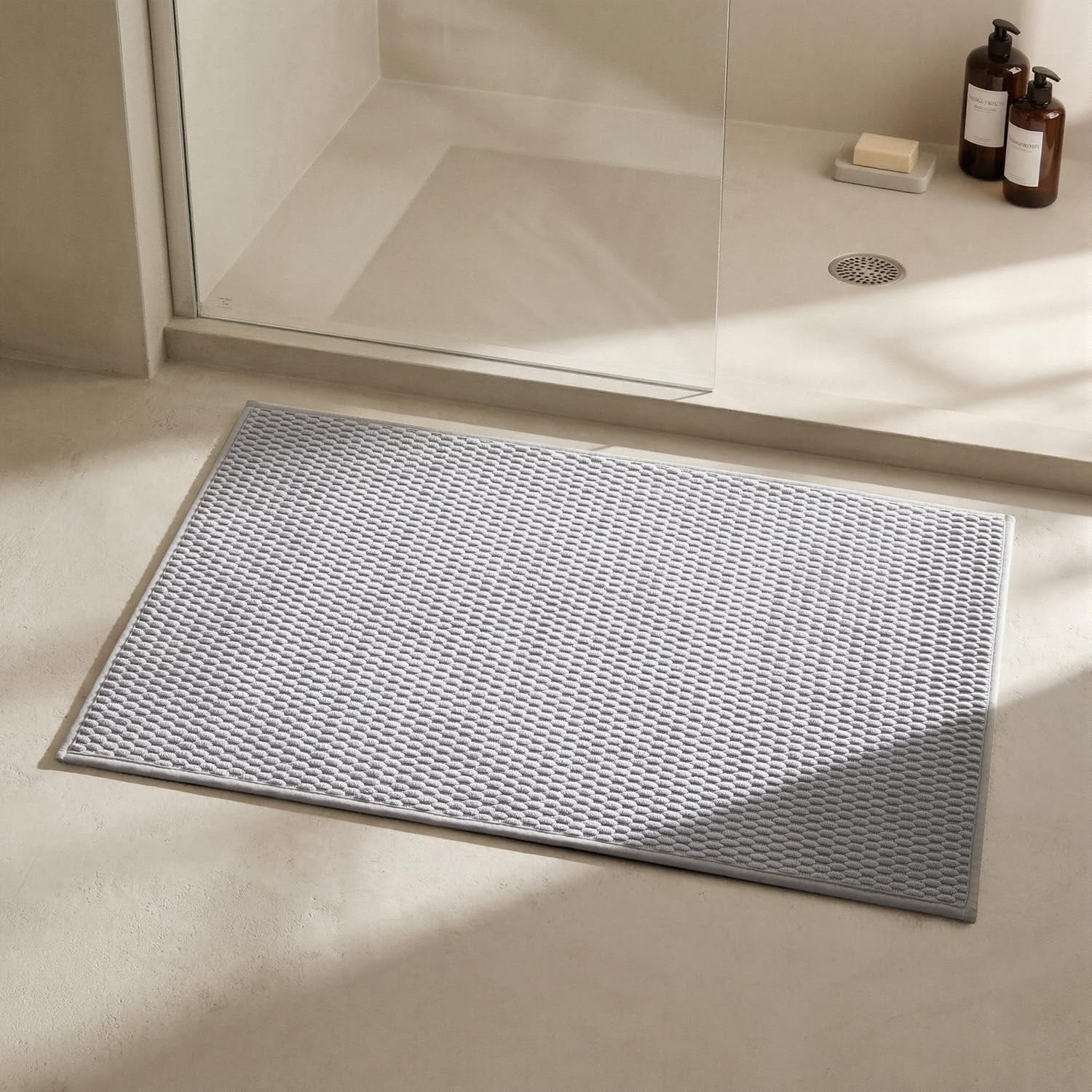 Bath Rugs Light Grey 20