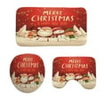 thumbnail image 1 of Bath Rugs Soft Non-Slip Absorbent Bathroom Mats Christmas Decor Machine Washable 3Pcs Set, 1 of 4