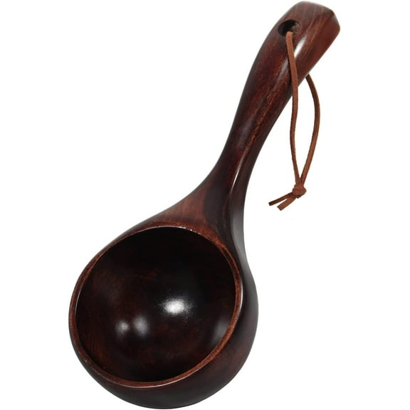 Bath Salt Scoop Wooden Ladle Spoon Scoops for Canisters Flour Scoop Ladles for Cooking(1PCS)