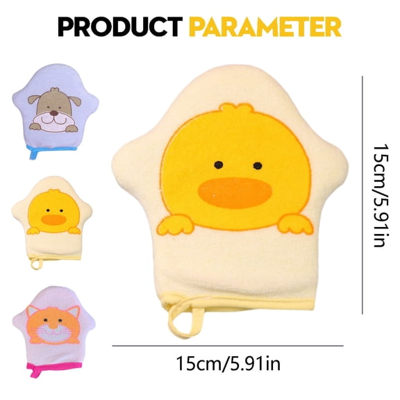 Bath Scrub Glove, Soft Exfoliating Shower Mitt, 1pc