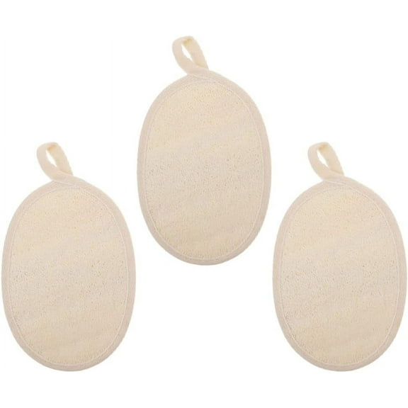 Bath Scrubs Shower Exfoliating Loofah Bating Scrubber: 3pcs Shower Back Massage Loofah Pad Skn Cleaning Shower Rubbing Towel Sponges Pads Men Face Scrub