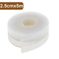 thumbnail image 1 of Bath Sealant Waterproof Strip Self Adhesive Caulk Strip Sealant Tape Mildew Resistant Adhesive Seal Toilet Corner Line Sticker for Bathtub Kitchen Toilet Wall Floor(semitransparent+2.5cm*5m), 1 of 12