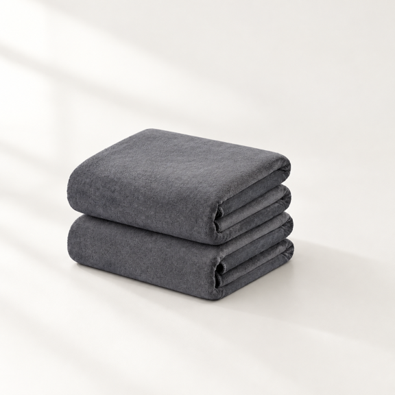 Bath Sheet Towels Set Of 2 40" X 80" Grey
