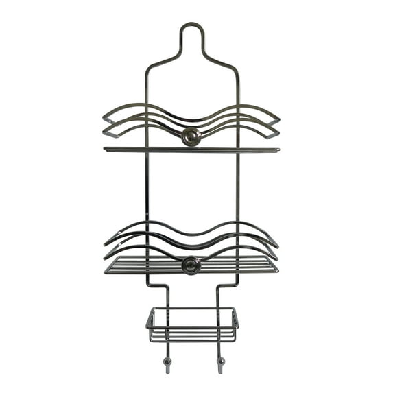 Bath Shower Caddy with Circle Knobs Accents