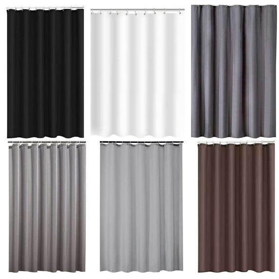 Bath Shower Curtain with Hook, Plain Color Bathroom Waterproof Thickened Polyester Bathroom Partition Curtain Door Curtain, Reinforced Head And Rust- Metal Grommet Eyelets, 150X180CM/59.06*70.87in