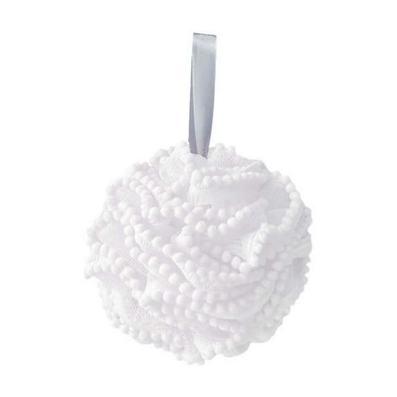 Bath Shower Loofah Sponge, Mesh Pouf Scrubber, Exfoliating Body Wash Puff for Soft Skin, 80g Lightweight Durable Bath Scrunchie with Extra Foam Generation