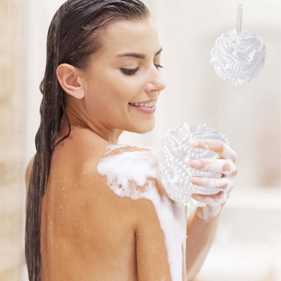 Bath Shower Loofah Sponge Pouf Body Wash Bath Sponge Shower Loofahs 80g Mesh Pouf Bath Scrunchies Body Wash Puff/ Home Essentials