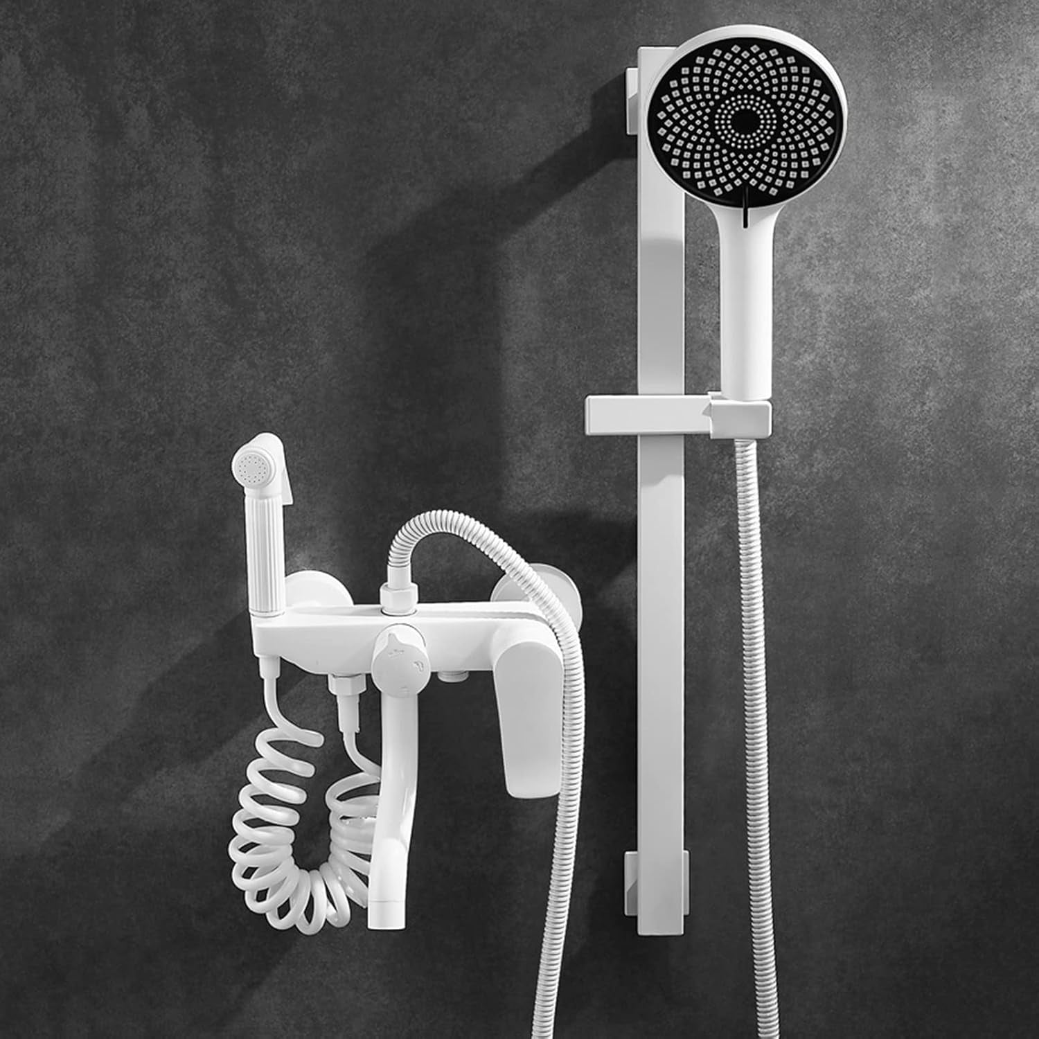 Bath Shower Mixer Faucet Bathroom Faucet with Spray Gun Multi Function ...