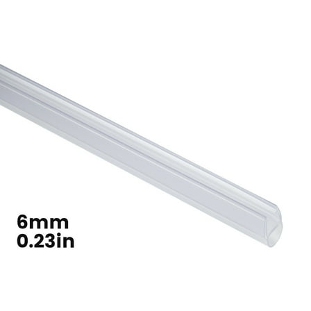 Bath Shower Screen Door Seal Strip Water Baffle 6-12Mm Seal Gap Window Door Weatherstrip Glass Door Weatherstrip Hardware