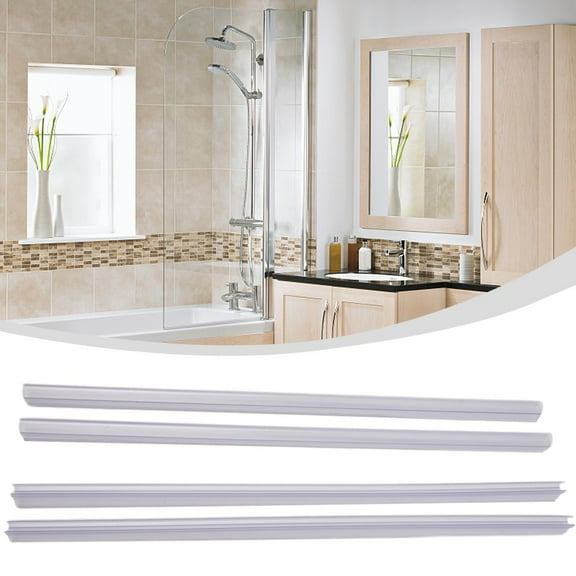 Bath Shower Screen Door Seal Strip Water Baffle 6-12Mm Seal Gap Window Door Weatherstrip Glass Door Weatherstrip Hardware