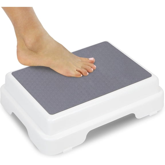 Bath Shower Step Stool 4.5 Inches Slip Resistant Stackable Indoor Outdoor Safety Stepping Stool