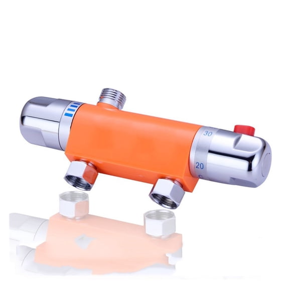 Bath Shower Wall Mounted Thermostat Faucet Thermostatic Mixing Valve Bathroom Automatic Water Temperature Control Faucet ,Durable Materia