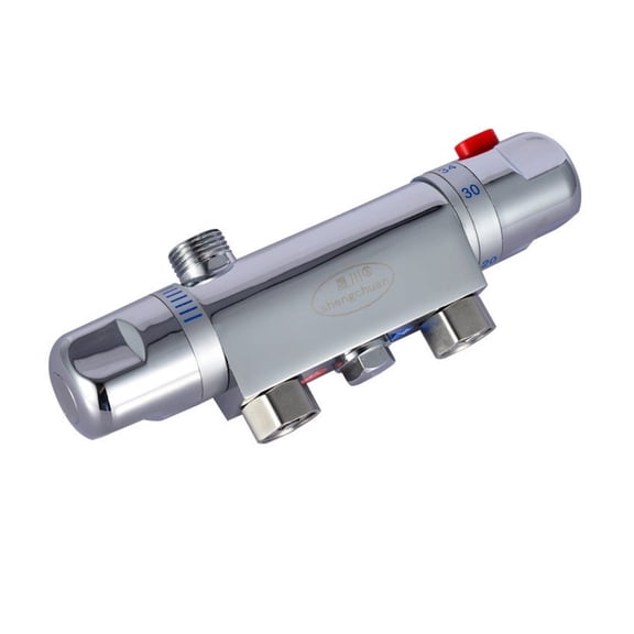 Bath Shower Wall Mounted Thermostat Faucet Thermostatic Mixing Valve Bathroom Automatic Water Temperature Control Faucet ,Durable Materia