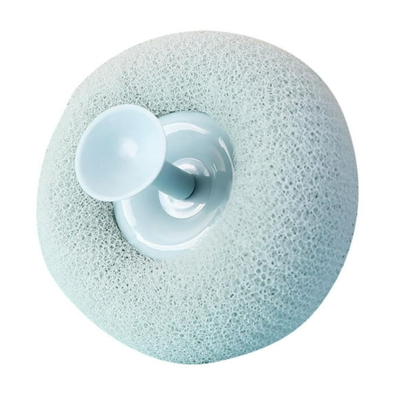 Bath Sponge under $5! Xqxayjr Suction Cup Bath Sponge with Massage Dots, Super Soft Exfoliating Body Scrubber for Shower, Hanging Loofah for Adults & Children, 12x12cm
